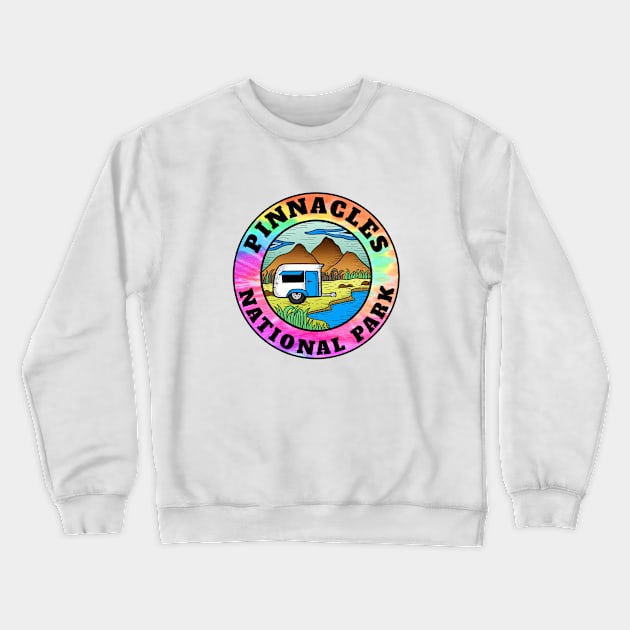 Pinnacles National Park California Camper Camping Camp Trailer Crewneck Sweatshirt by DD2019